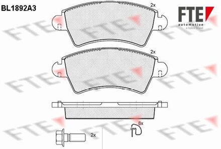 Peugeot Remblokken set BL1892A3