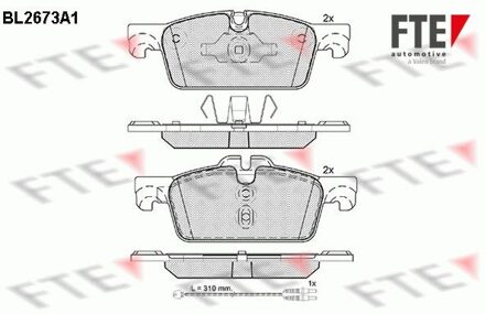 Peugeot Remblokken set BL2673A1