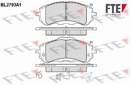 Peugeot Remblokken set BL2793A1