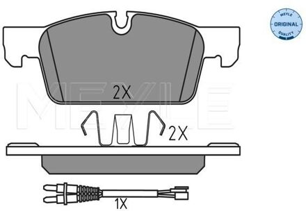 Peugeot Remblokkenset, schijfrem 0252522217