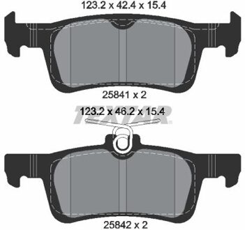 Peugeot Remblokkenset, schijfrem 2584101