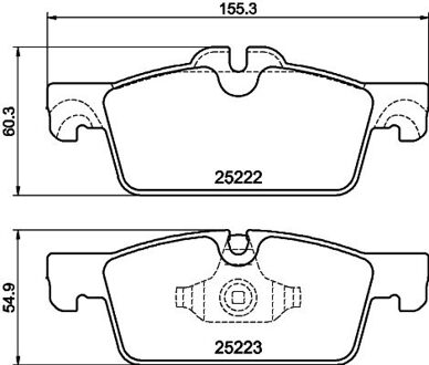 Peugeot Remblokkenset, Schijfrem 8db 8DB355041101