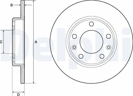Peugeot Remschijf BG4670C