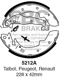 Peugeot Remschoenset 5212A