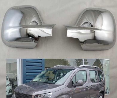 Peugeot Rifter Spiegel Cover 2 Onderdelen Abs Chrome -Accessoire Auto Exterieur Achteruitkijkspiegel Plating Decoratieve Oppervlak Uitgebreide verpakking
