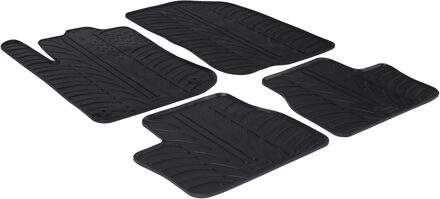 Peugeot Rubbermatten passend voor Peugeot 2008 incl. Crossover 2013-2019 (T profiel 4-delig + montageclips)