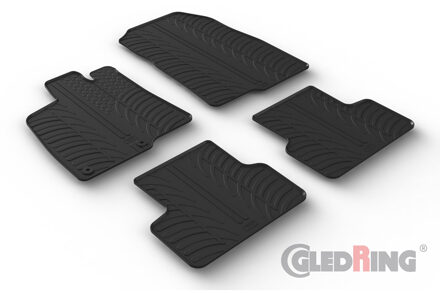 Peugeot Rubbermatten passend voor Peugeot 3008 III Hybrid 2024- (T profiel 4-delig + montageclips) GL0188