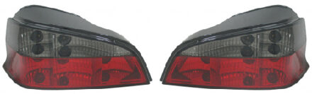 Peugeot Set Achterlichten passend voor Peugeot 106 1996- - Rood/Smoke