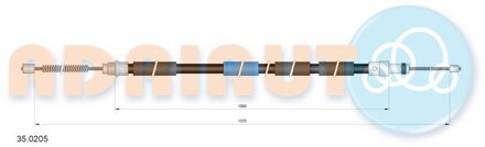 Peugeot Trekkabel, parkeerrem 350205