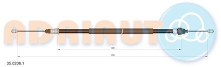 Peugeot Trekkabel, parkeerrem 3502061