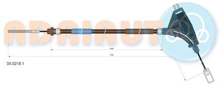 Peugeot Trekkabel, parkeerrem 3502181