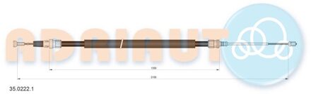 Peugeot Trekkabel, parkeerrem 3502221