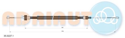 Peugeot Trekkabel, parkeerrem 3502271