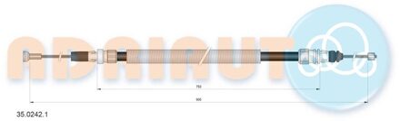 Peugeot Trekkabel, parkeerrem 3502421