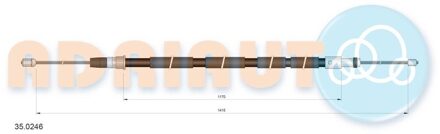 Peugeot Trekkabel, parkeerrem 350246