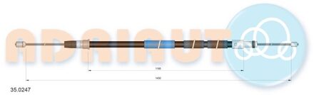 Peugeot Trekkabel, parkeerrem 350247