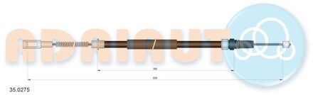 Peugeot Trekkabel, parkeerrem 350275