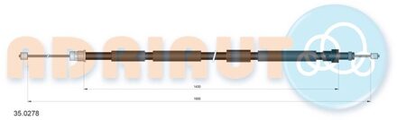 Peugeot Trekkabel, parkeerrem 350278