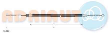 Peugeot Trekkabel, parkeerrem 350291