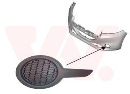 Peugeot Ventilatiegrille, bumper 4034591