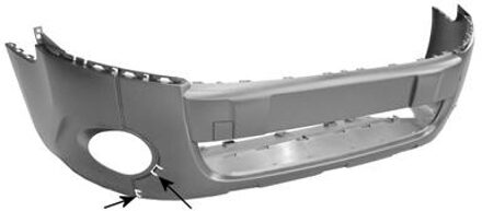 Peugeot VOORBUMPER met MISTLICHTGAT Grijs 4052571