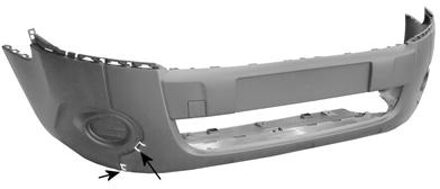 Peugeot VOORBUMPER zonder MISTLICHTGAT Grijs 4052570