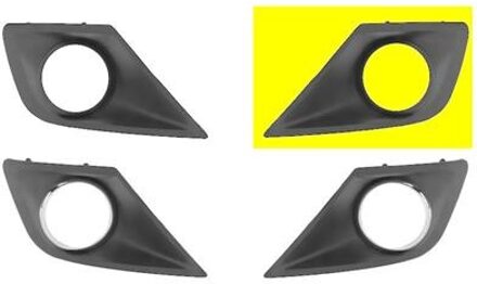 Peugeot VOORBUMPERGRILL 09+ met MISTLICHTGAT LINKS 4033593