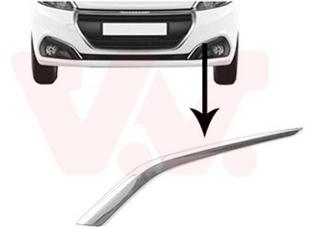 Peugeot voorbumpersierlijst l. 4035581