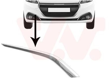 Peugeot voorbumpersierlijst r. 4035582