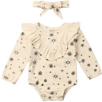 Peuter Baby Kids Meisjes Katoenen Romper Jumpsuit Kleding Outfits Set Leuke 1 / 3M