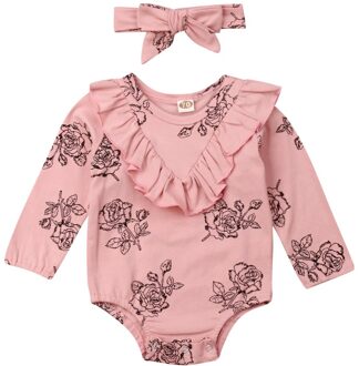 Peuter Baby Kids Meisjes Katoenen Romper Jumpsuit Kleding Outfits Set Leuke 2 / 3M