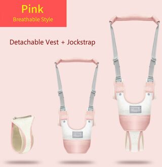 Peuter Baby Wandelen Harnesses Rugzak Riemen Voor Kleine Kinderen Kids Assistant Learning Veiligheid Reins Harness Walker roze(Breathable reeks)