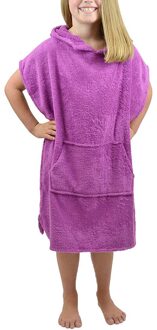 Peuter Jongens & Meisjes Solid Hooded Gewaden Flanel Badjassen Handdoek Nachtjapon Nachtkleding Zwangere Vrouwen Zomer Kleding Verpleging Paars / M