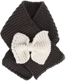 Peuter Kids Warm Winter Sjaal Baby Peuter Meisjes Jongens Strik Knit Gebreide Sjaals zwart