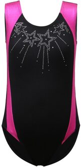 Peuter Meisjes Ballet Gymnastiek Leotards Dans Turnpakje voor 3-11Y Meisje Kids Gymnastiek Jumpsuit met Strass 10A