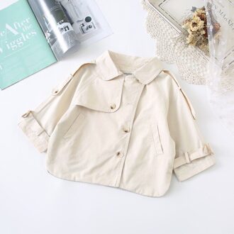 Peuter Meisjes Trenchcoat Lente Koreaanse Windjack Voor Meisjes Kids Kleding Baby Meisjes Bovenkleding 1 2 3 4 5 jaar Kind Tops 5T