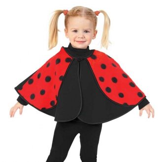 Peuter verkleed poncho lieveheersbeestje - dierenpak - carnaval Multi