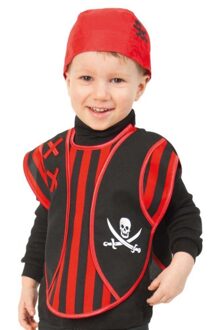 Peuter verkleed poncho piraat met piraten afbeelding 92 - Carnavalskostuums Multikleur