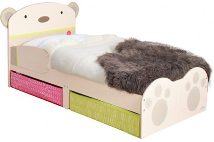 Peuterbed met lades Bear Hug beige WORL230011