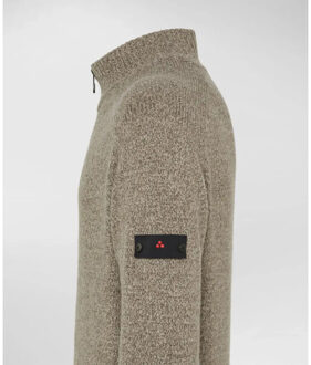 Peuterey Braille 03 wool half zip mustang Veelkleurig - L