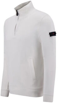 Peuterey Dory half zip sweater - maat M Wit