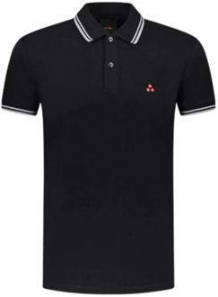 Peuterey Klassiek Polo Shirt Peuterey , Black , Heren - XS