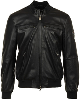 Peuterey Leather Jackets Peuterey , Black , Heren - 2Xl,Xl
