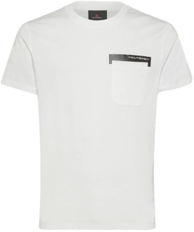 Peuterey Manderly Korte Mouw T-shirt Peuterey , White , Heren - 2Xl,Xl,L,M,S
