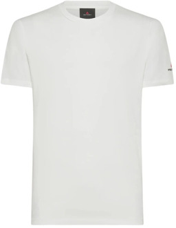 Peuterey Minimalistisch Logo T-shirt Jersey Katoen Peuterey , White , Heren - Xl,L,M