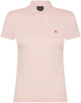 Peuterey Plaka Katoenen Polo Shirt Peuterey , Pink , Dames - L,S