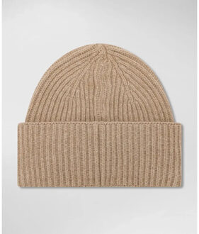 Peuterey Savis ribbed beanie sesame - maat One size Beige