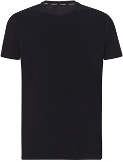 Peuterey Stretch Nylon T-Shirt Peuterey , Black , Heren - 2Xl,Xl,L,M,S