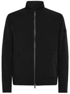 Peuterey Zwart Softshell Sweatshirt met Rits Peuterey , Black , Heren - M,S