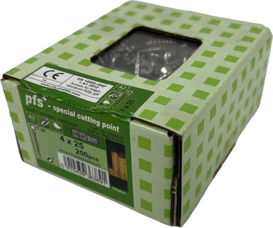 PFS+ | RVS Spaanplaatschroef PFS+ VK-T Ø 4,0x25 A2 - 200 stuks - PFWVTVA00004000253